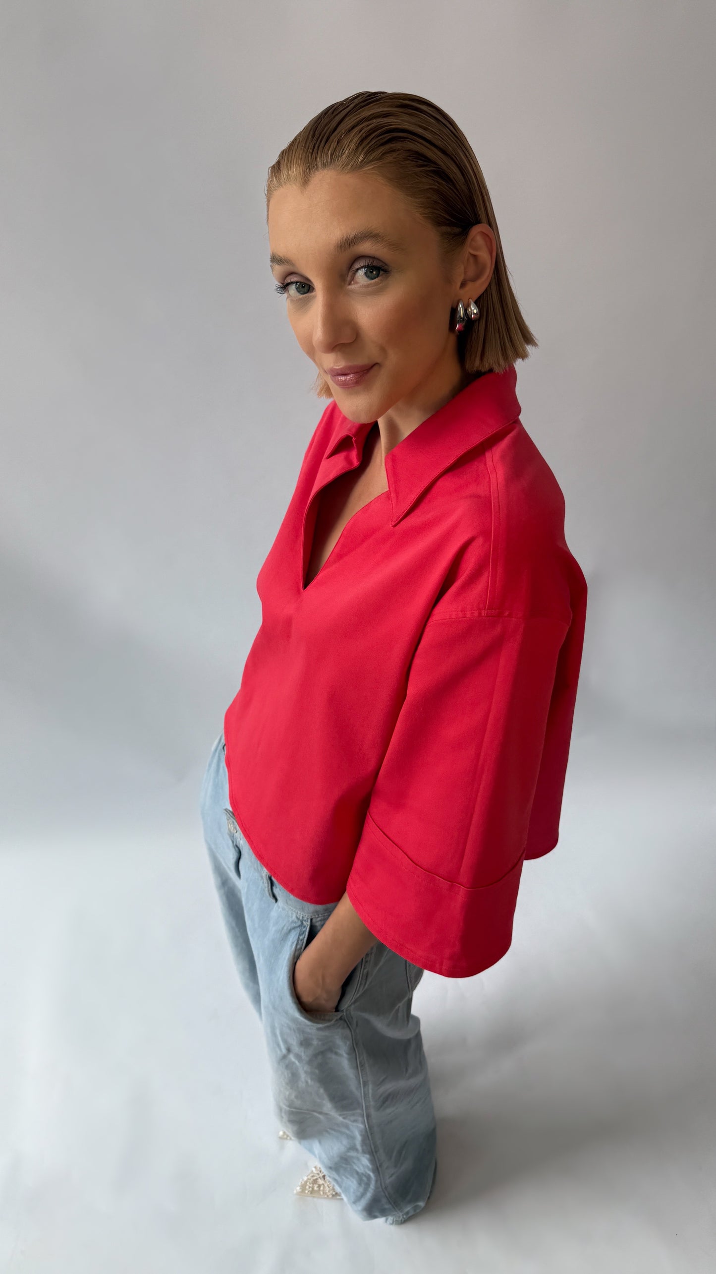 Bluse BET | washed raspberry pink