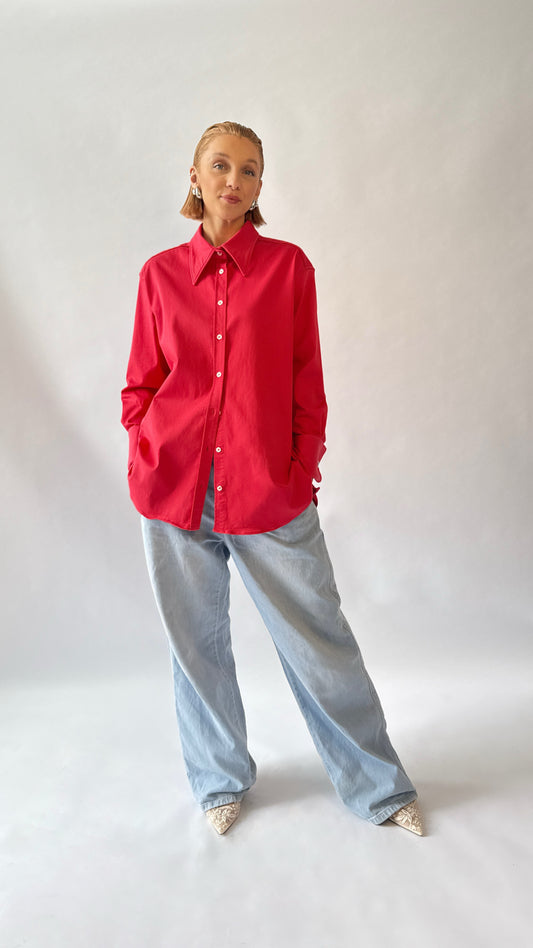 Bluse OANI | washed raspberry pink