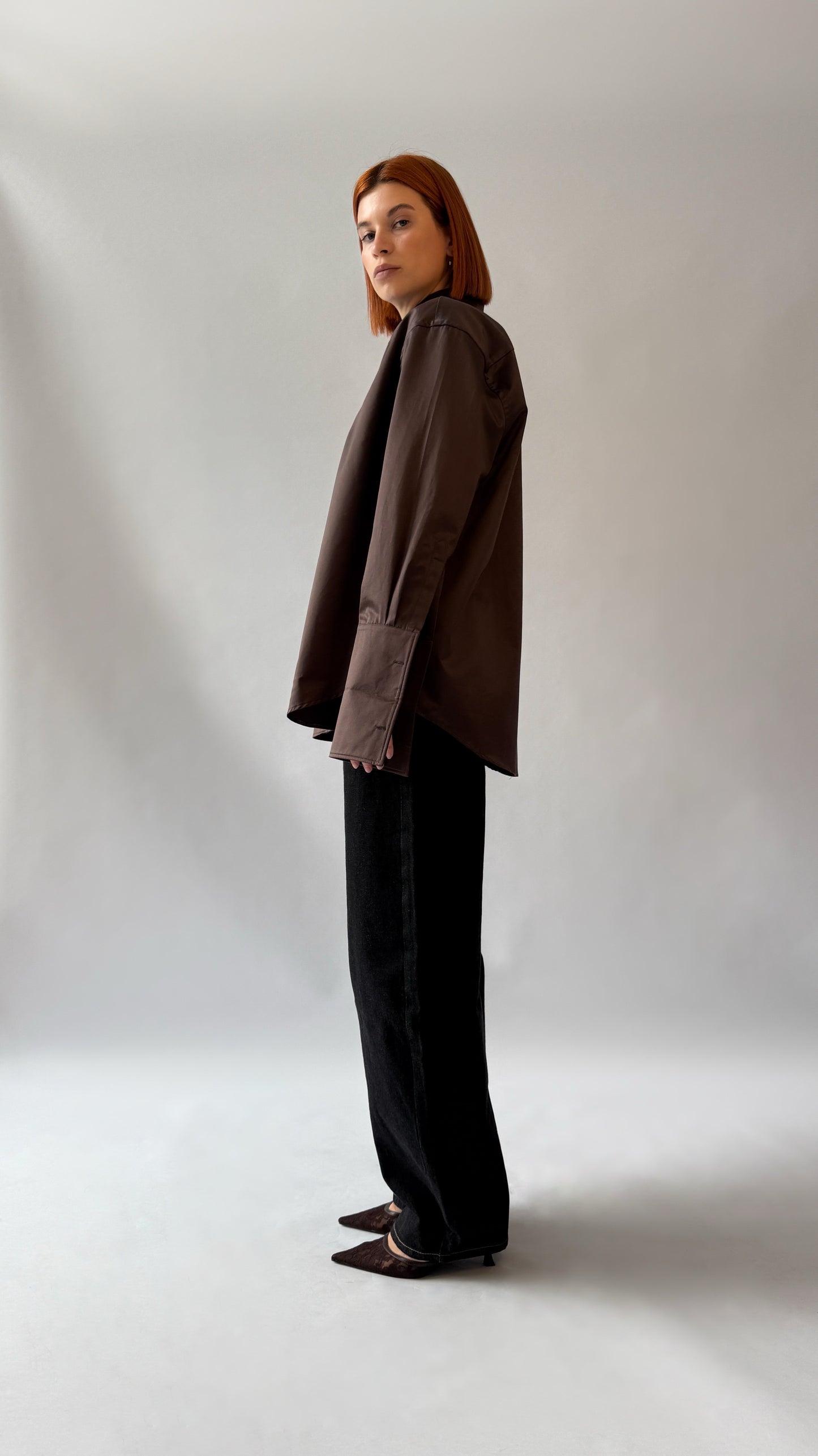 Bluse OANI | dark brown