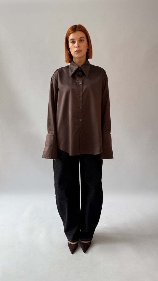 Bluse OANI | dark brown