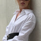 Kragendetail weiße bluse